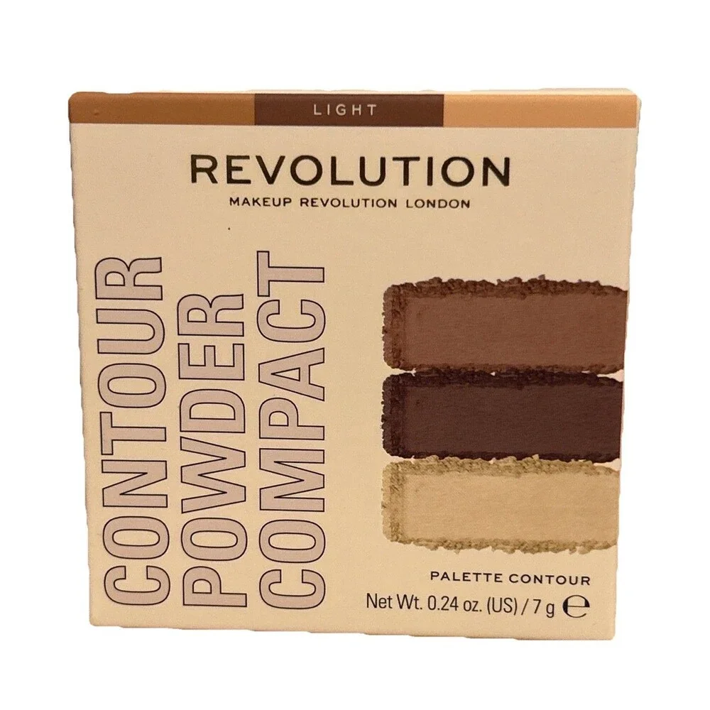 Makeup Revolution London Contour Powder Compact LIGHT Face Palette New Sealed